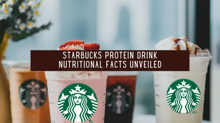 Starbucks Protein Drink: Nutritional Facts Unveiled